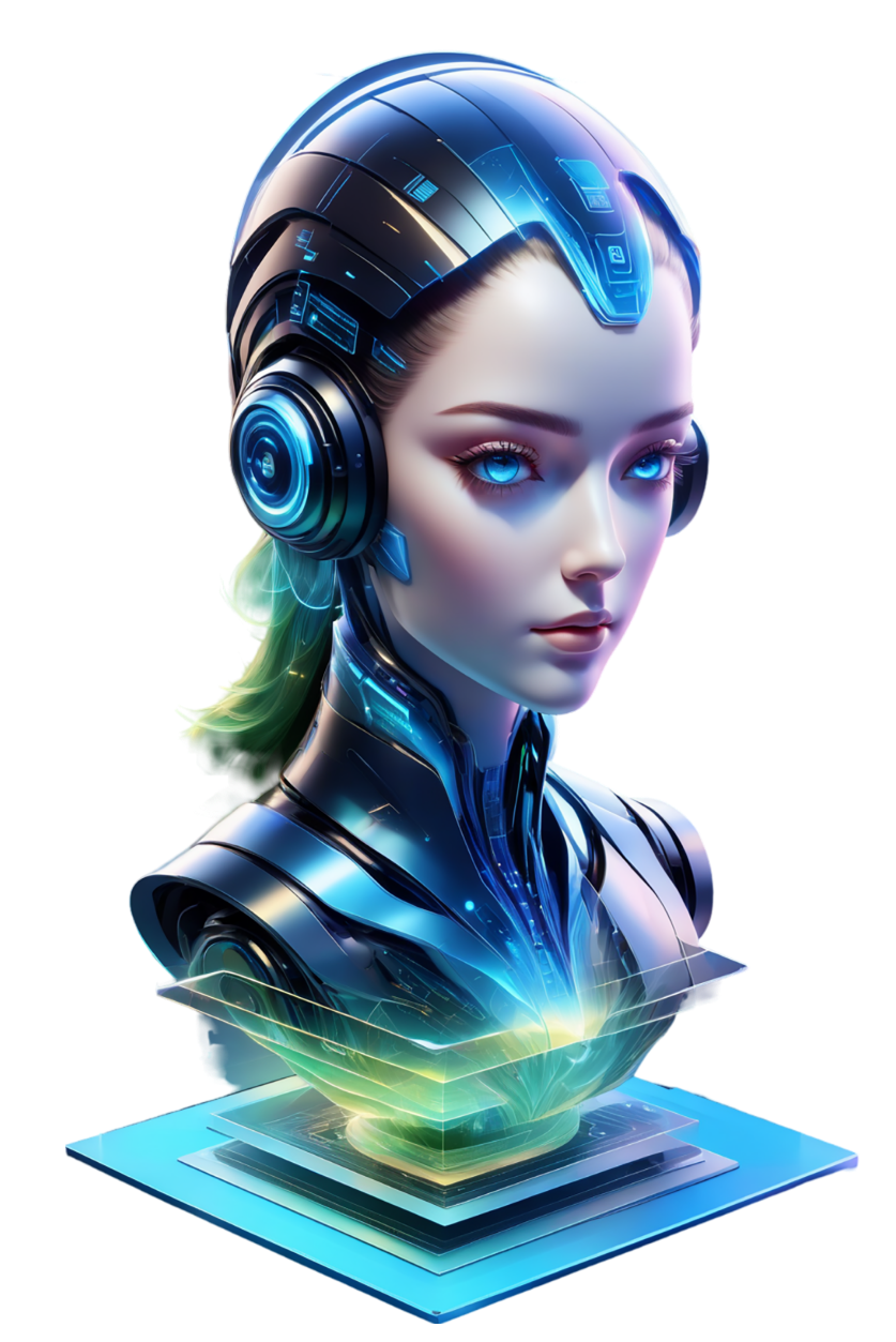 AI customer service illustration